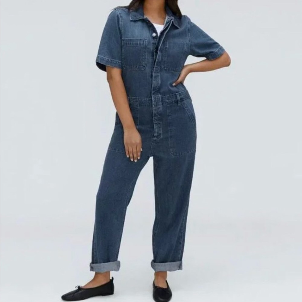 Everlane Summer Denim Jean jumpsuit